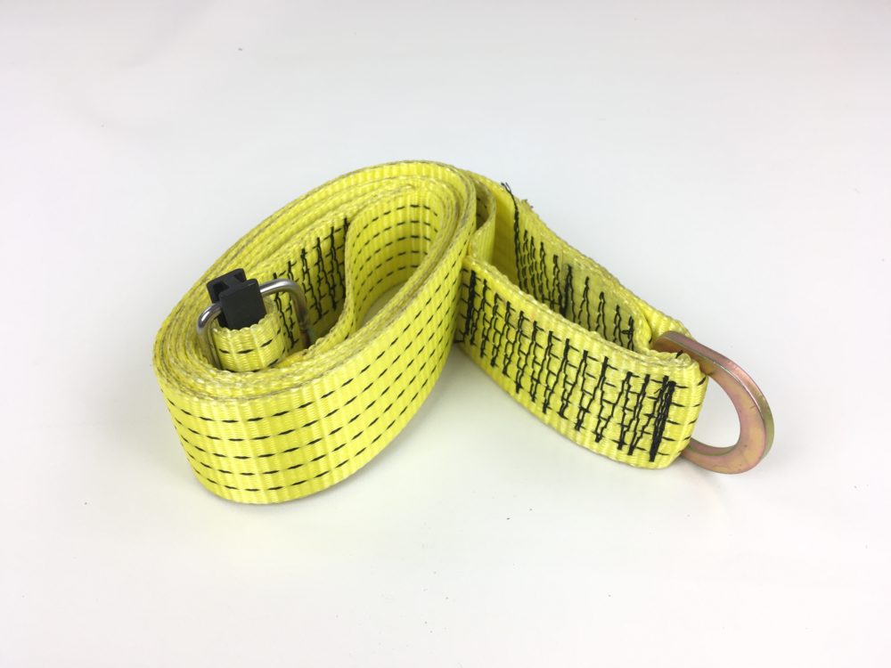 Centre Strap With Sliding Bar Buckle And 'D' Ring Manual Easy Sheet Systems  (Yellow) - Image 2