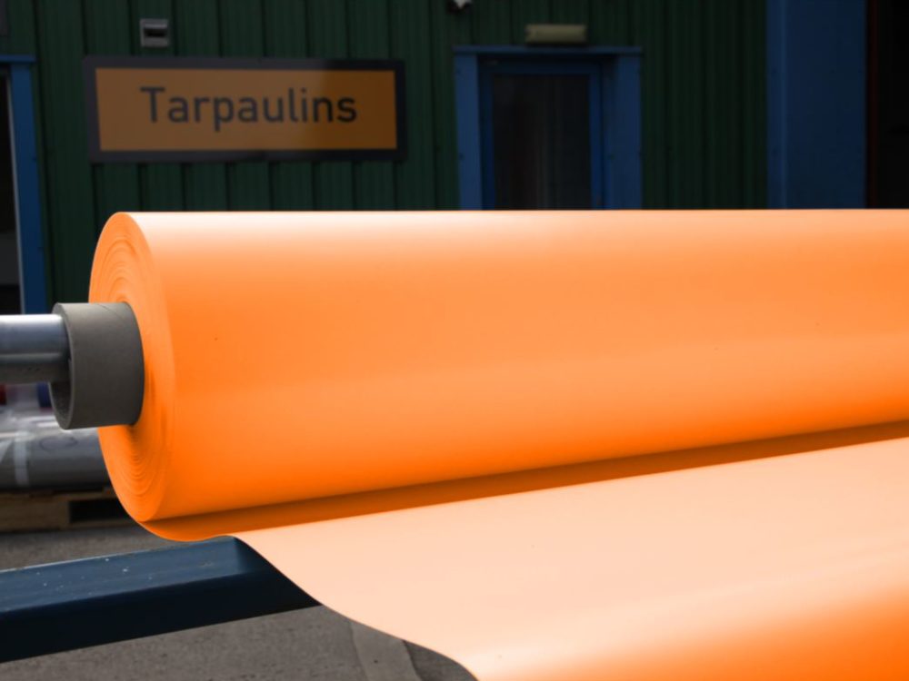 ORANGE 900gsm PVC RAL 2004 Per Linear Metre