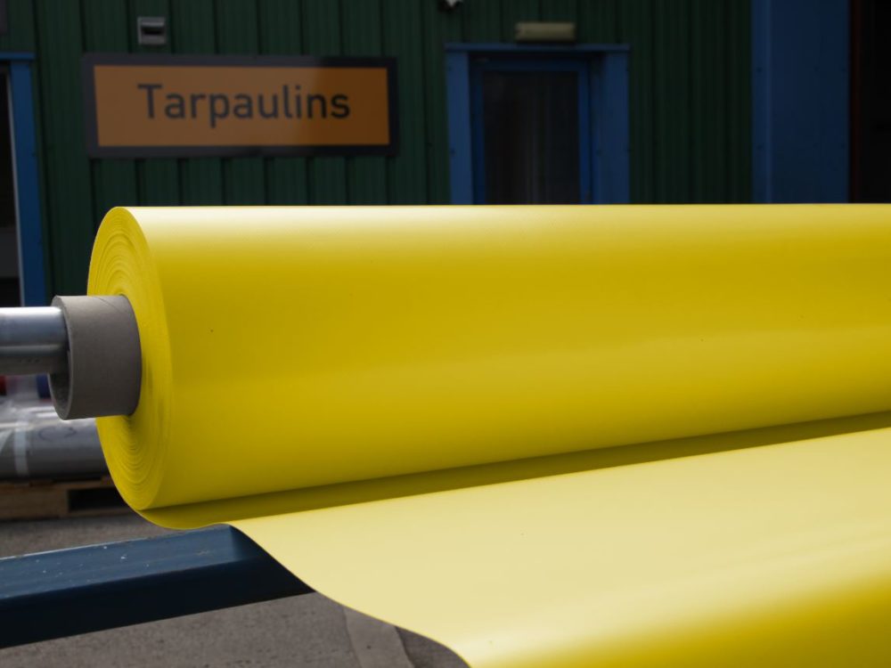 YELLOW 900gsm PVC RAL 1021 Per Linear Metre